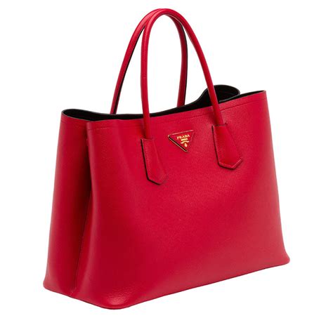 prada saffiano cuir red|The New Must.